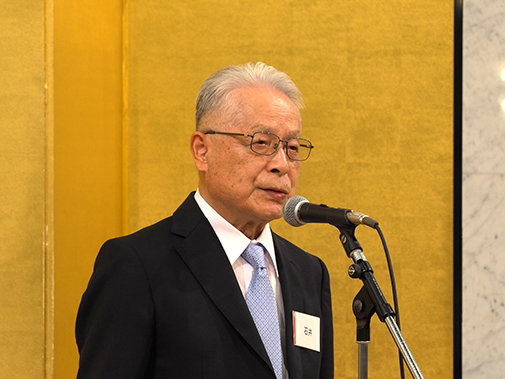 表彰者代表挨拶・乾杯　石井正彦　前理事長