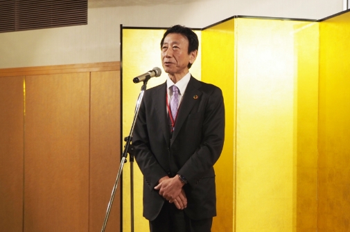 情報交換会挨拶　安井理事長